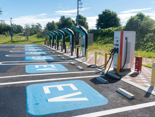 EV charging station in MA